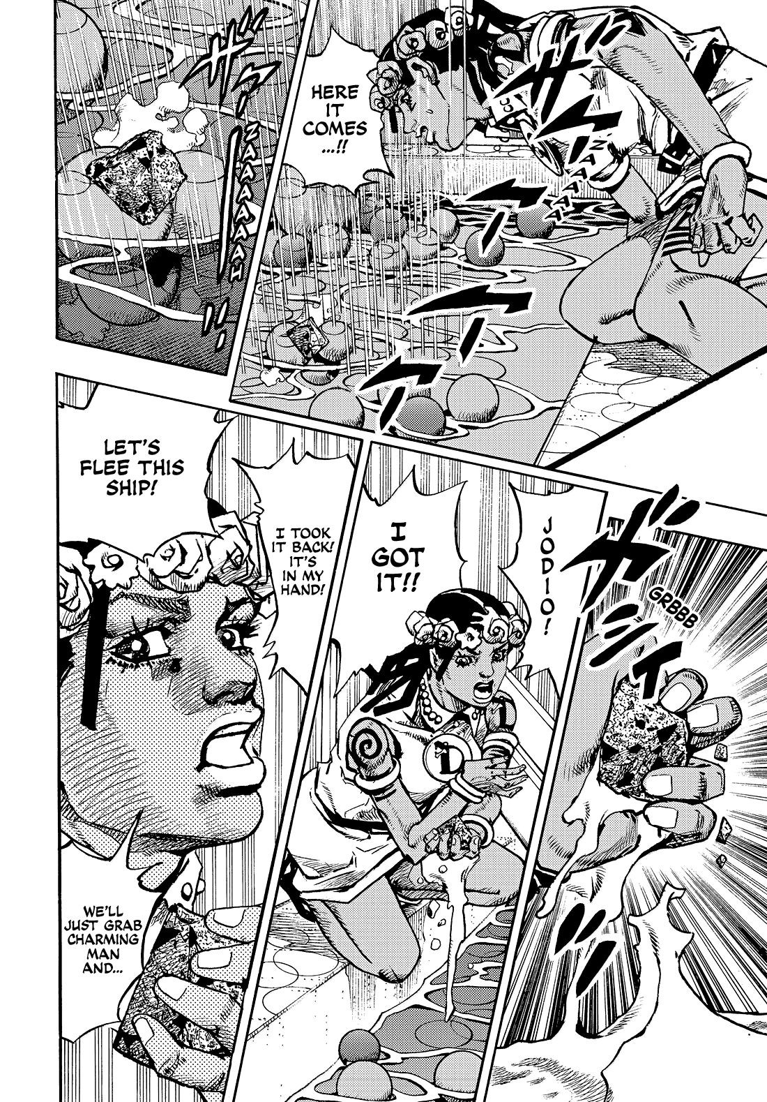 Halaman dari JoJo's Bizarre Adventure, Part 9:  The JOJOLands Chapter 31