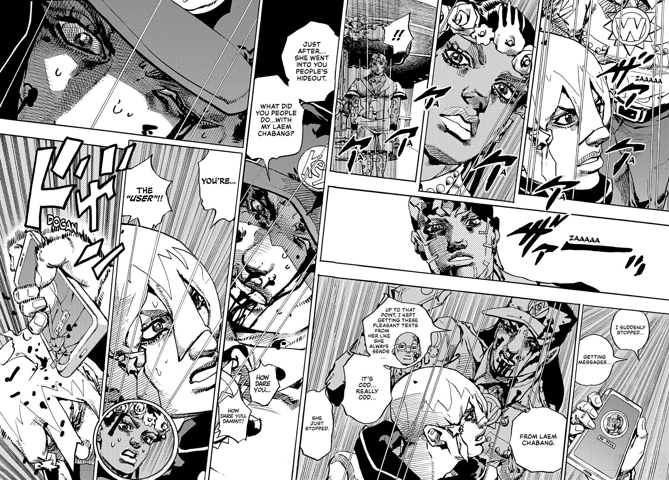 Halaman dari JoJo's Bizarre Adventure, Part 9:  The JOJOLands Chapter 31