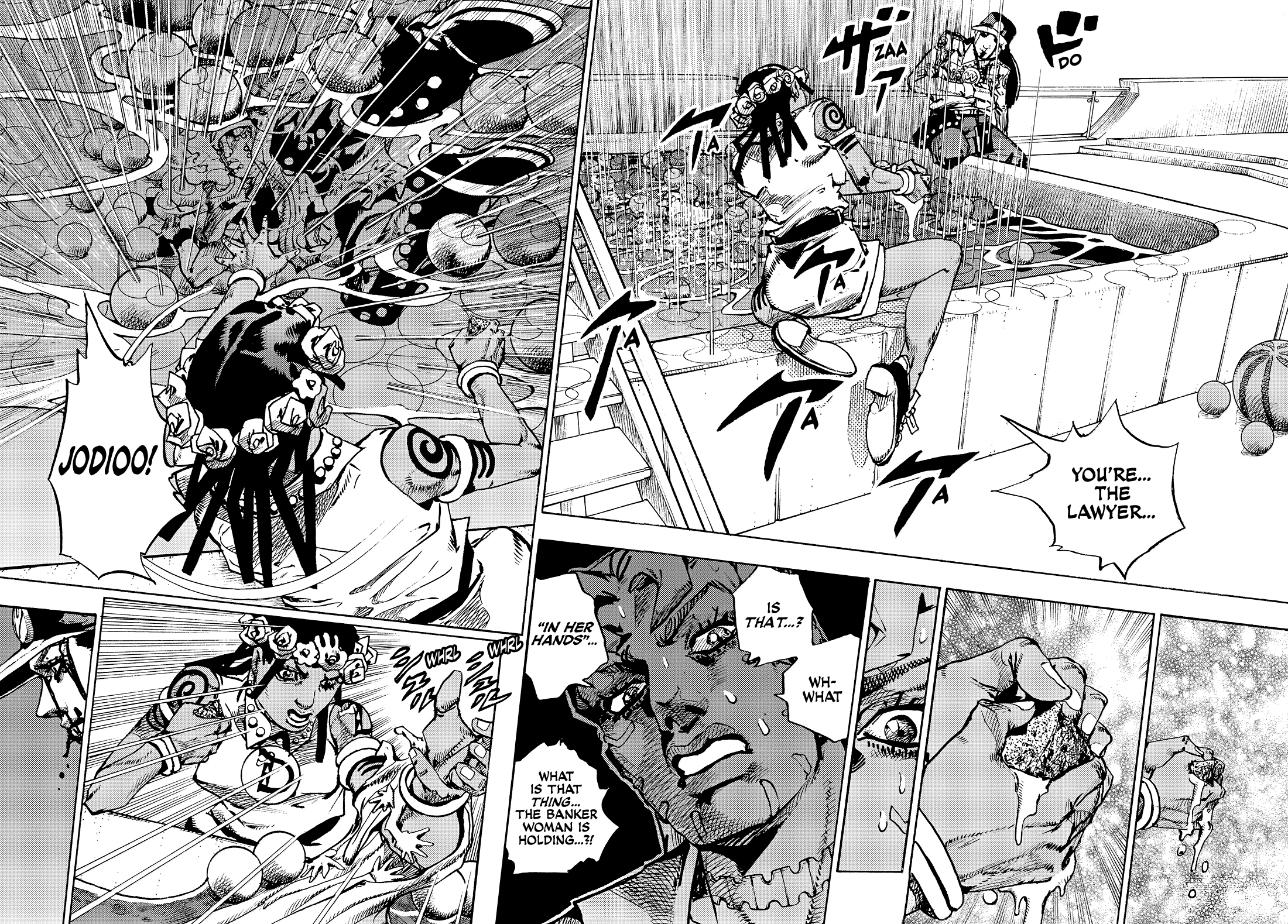 Halaman dari JoJo's Bizarre Adventure, Part 9:  The JOJOLands Chapter 31