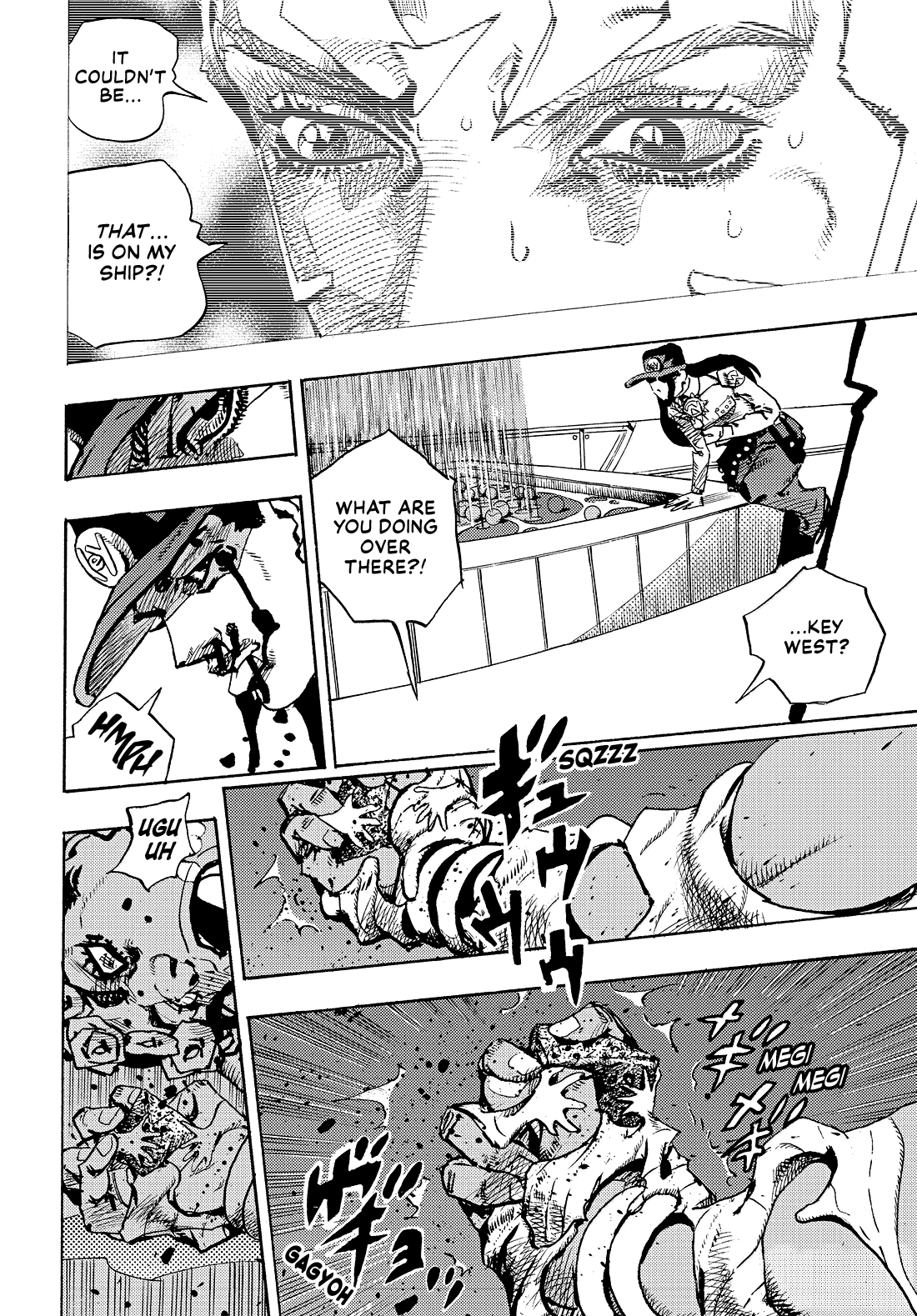 Halaman dari JoJo's Bizarre Adventure, Part 9:  The JOJOLands Chapter 31