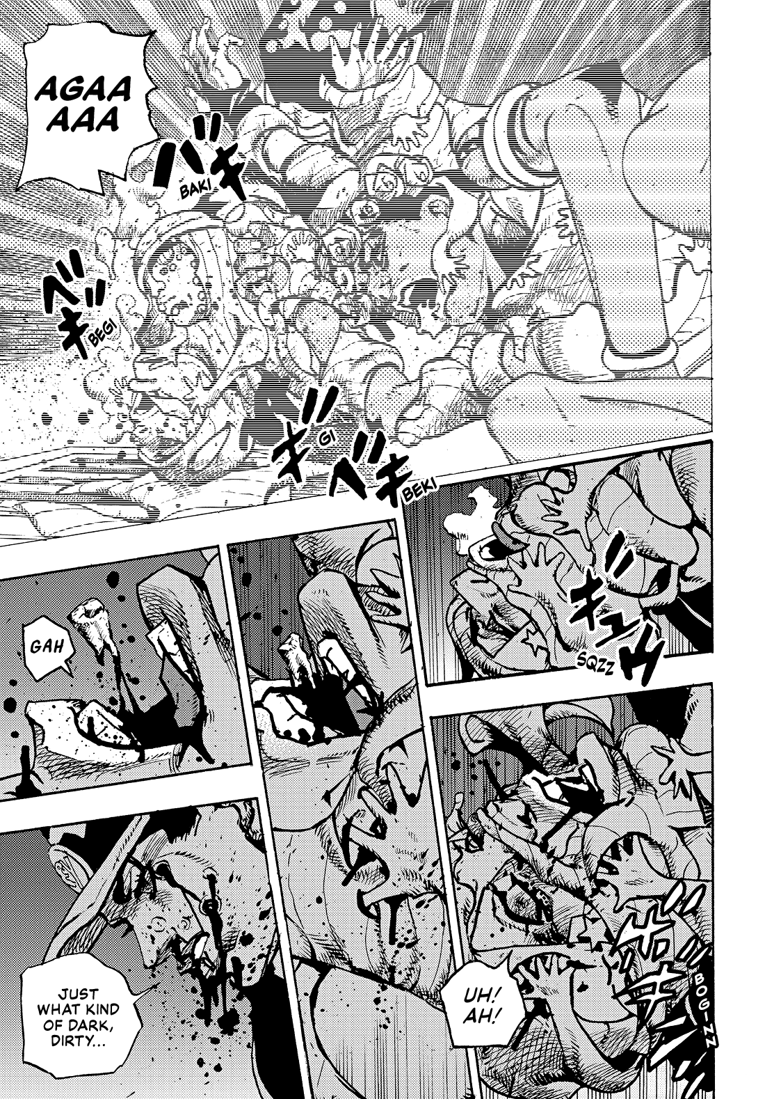 Halaman dari JoJo's Bizarre Adventure, Part 9:  The JOJOLands Chapter 31