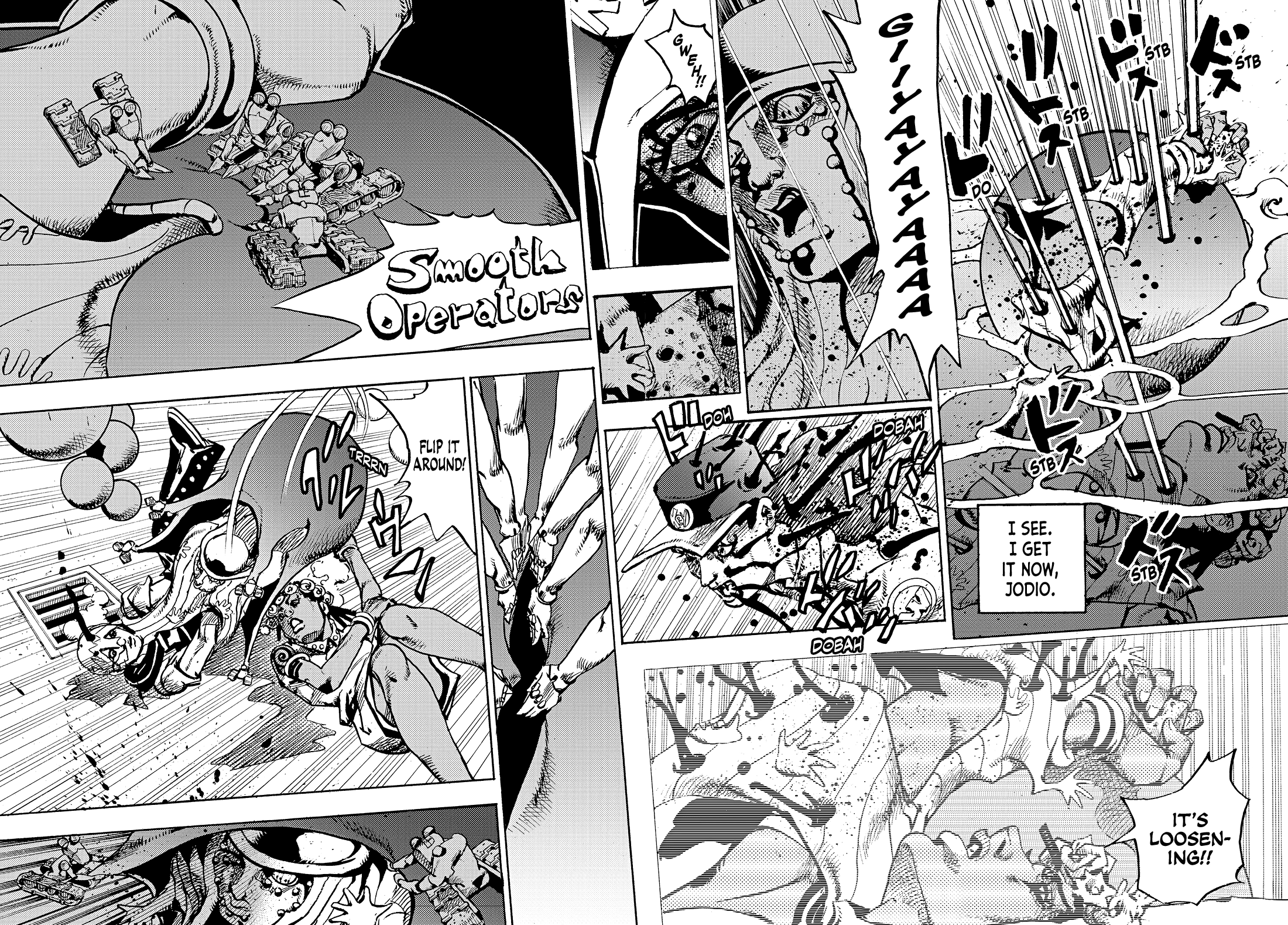 Halaman dari JoJo's Bizarre Adventure, Part 9:  The JOJOLands Chapter 31