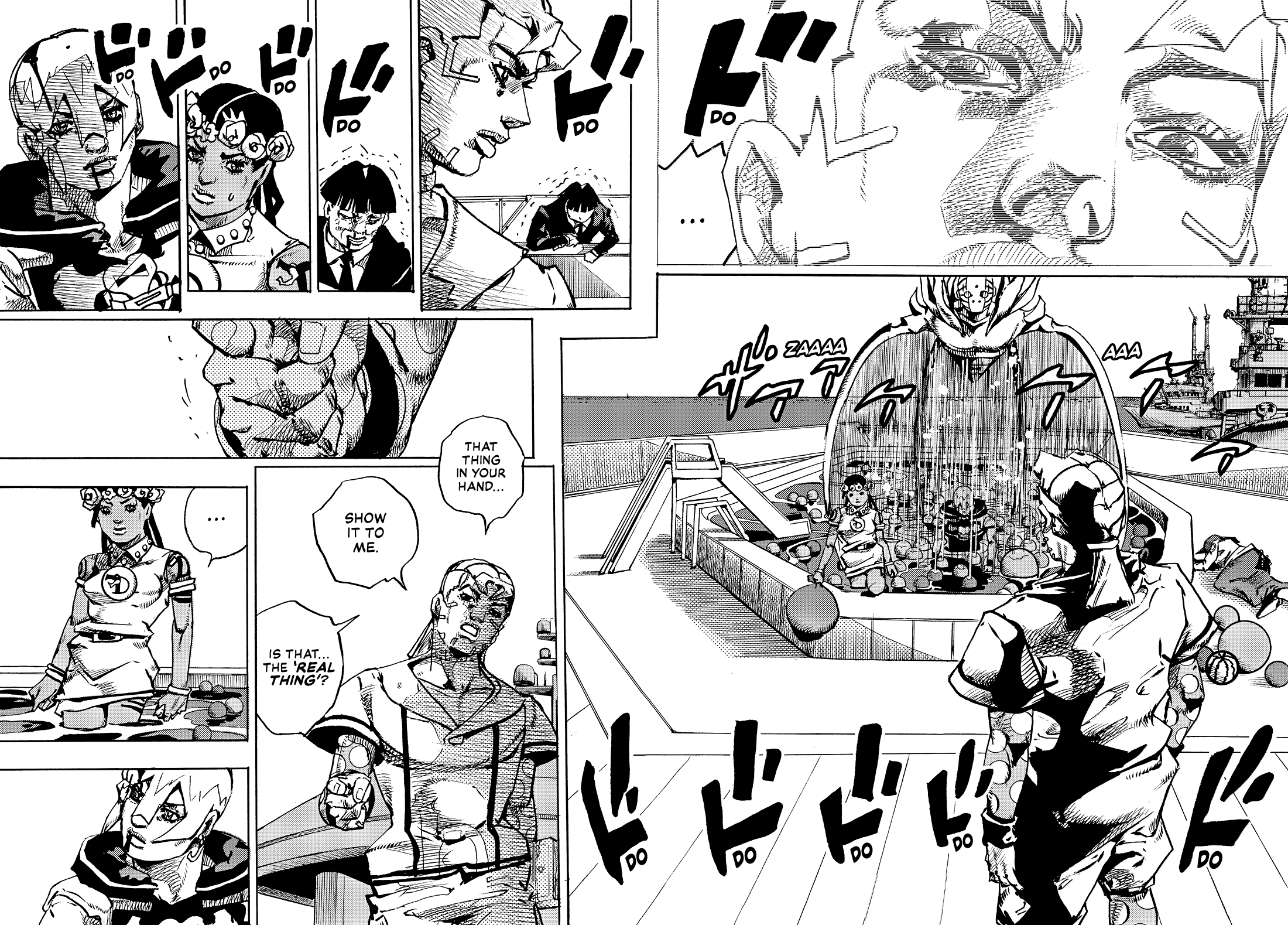 Halaman dari JoJo's Bizarre Adventure, Part 9:  The JOJOLands Chapter 31