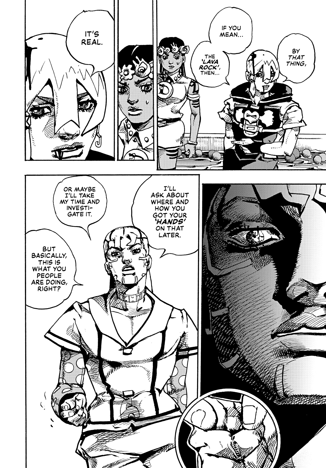 Halaman dari JoJo's Bizarre Adventure, Part 9:  The JOJOLands Chapter 31