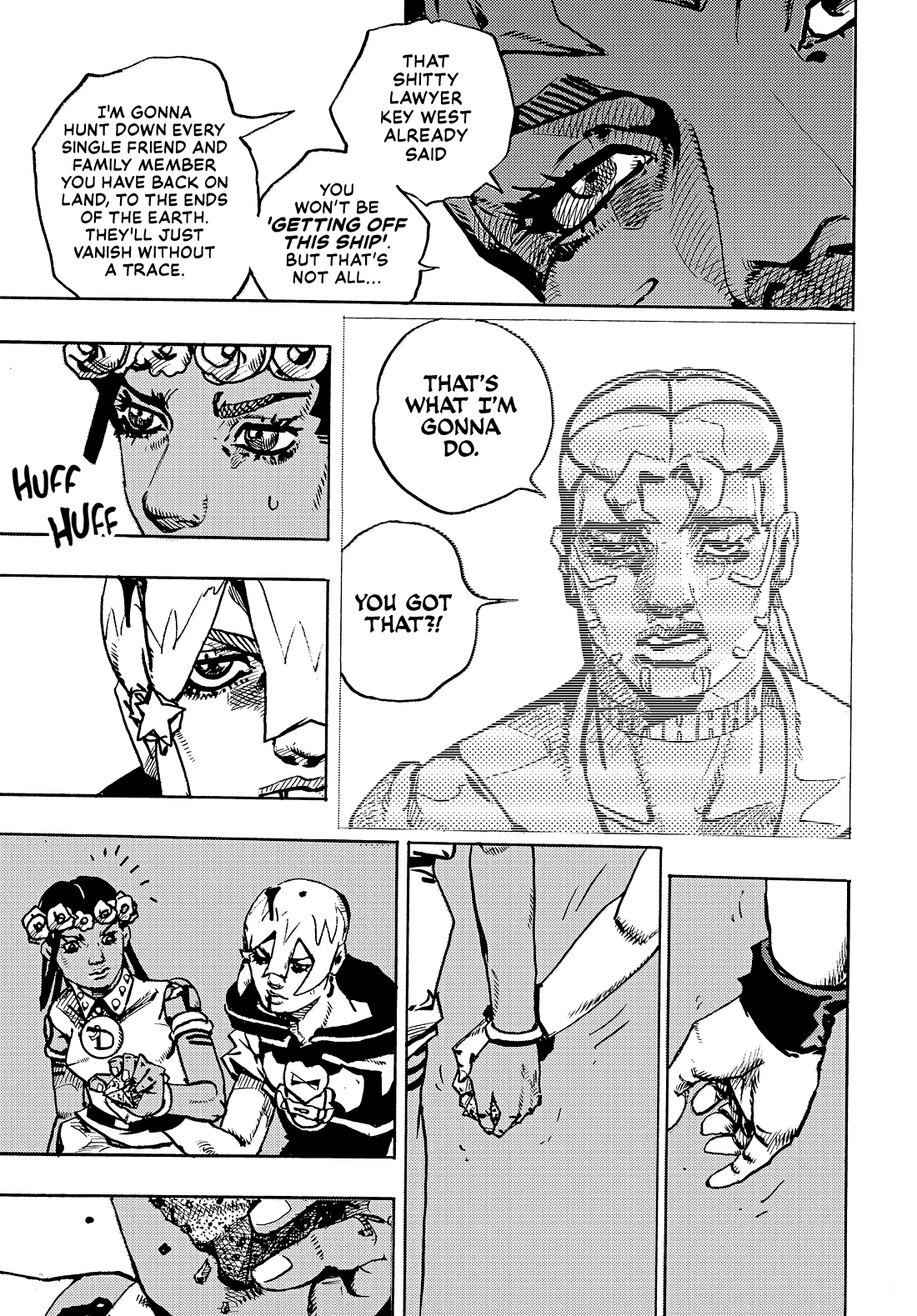 Halaman dari JoJo's Bizarre Adventure, Part 9:  The JOJOLands Chapter 31