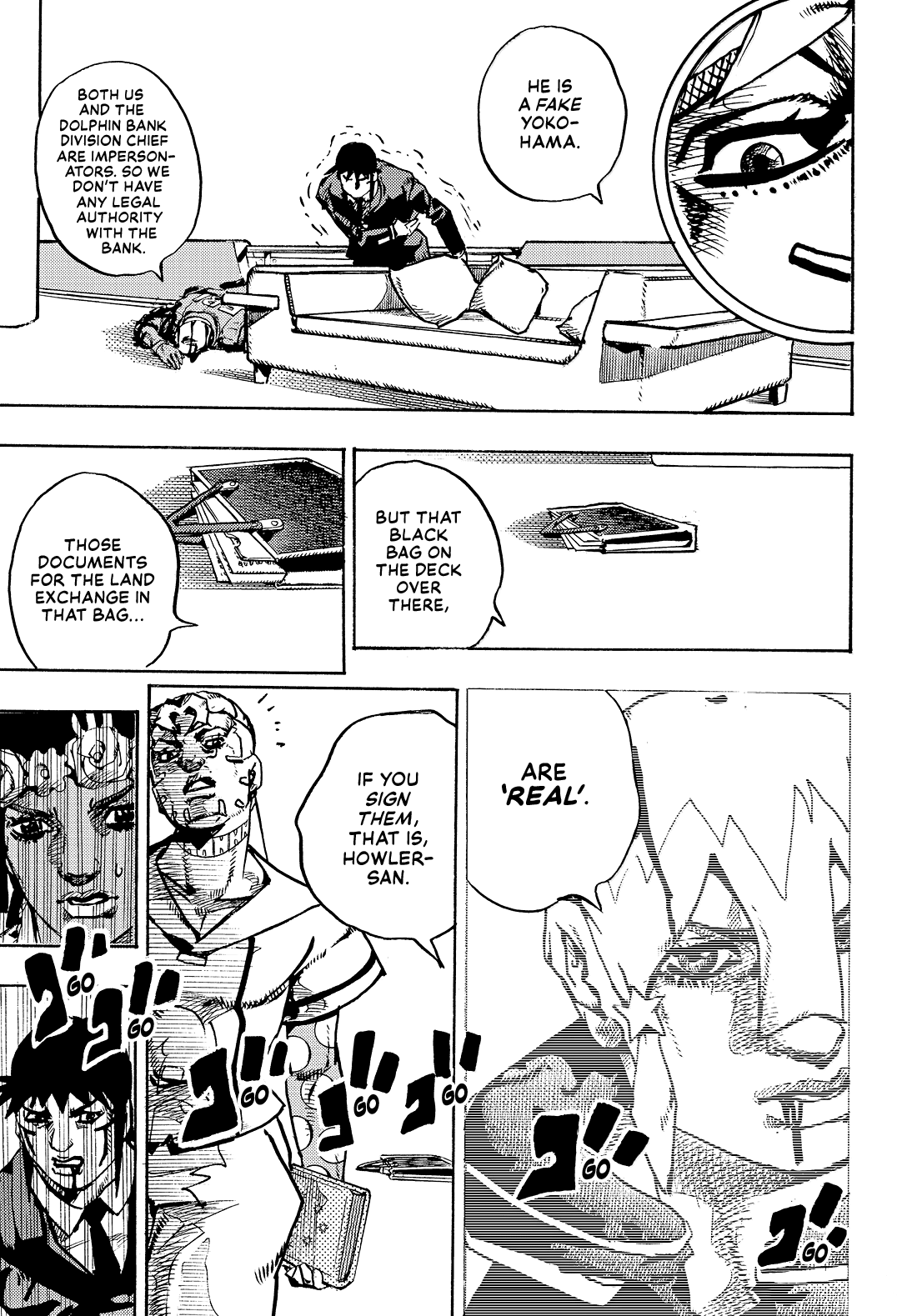 Halaman dari JoJo's Bizarre Adventure, Part 9:  The JOJOLands Chapter 31