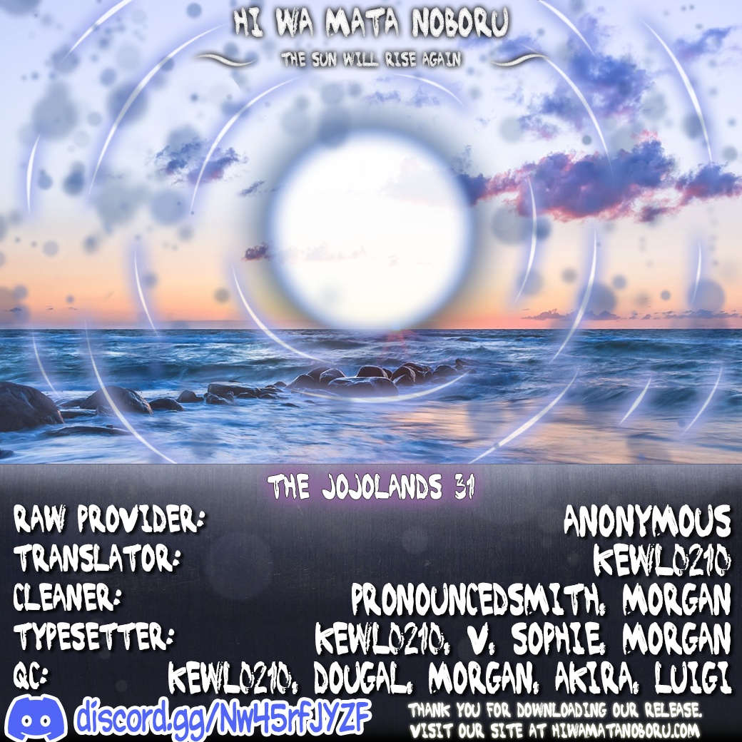 Halaman dari JoJo's Bizarre Adventure, Part 9:  The JOJOLands Chapter 31