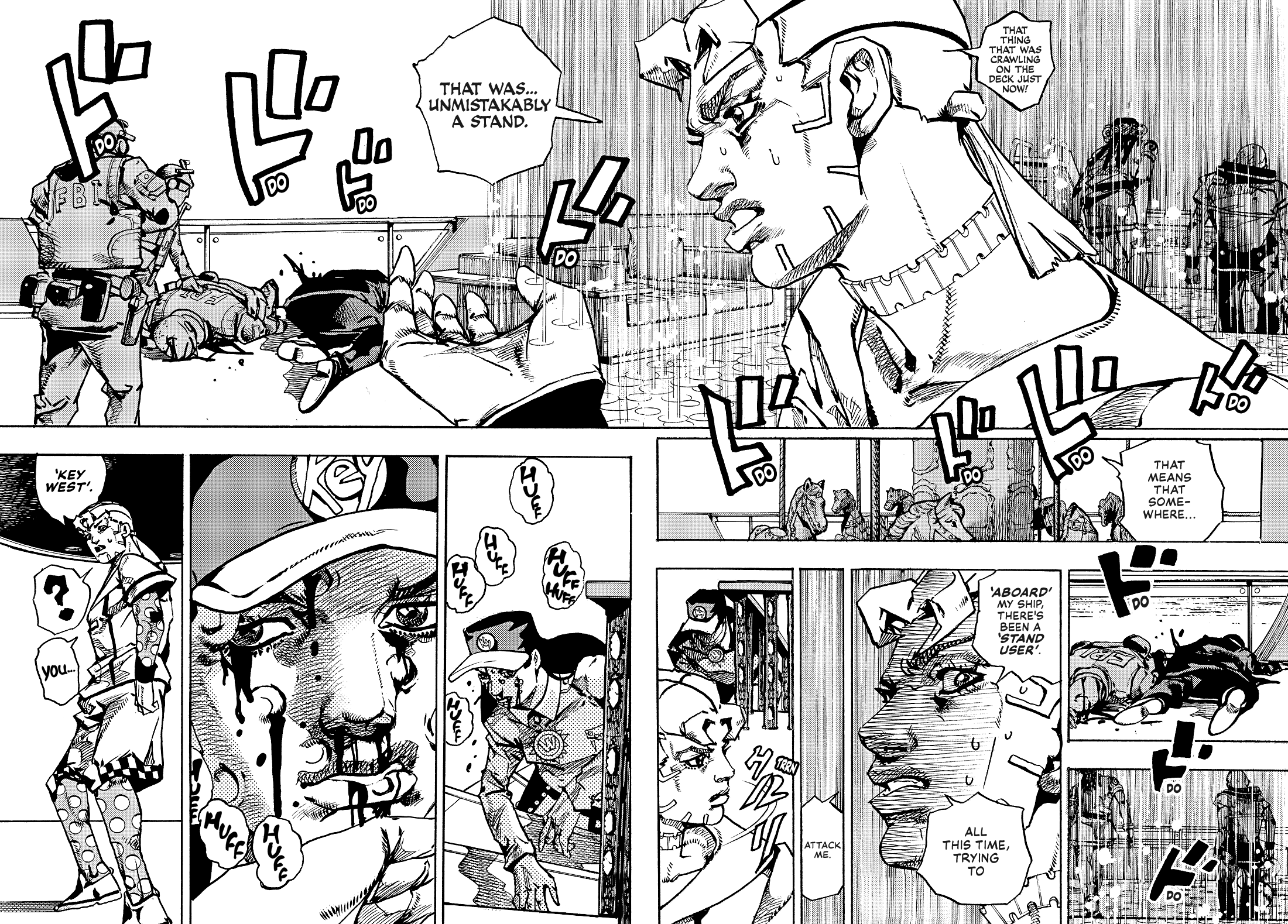 Halaman dari JoJo's Bizarre Adventure, Part 9:  The JOJOLands Chapter 31