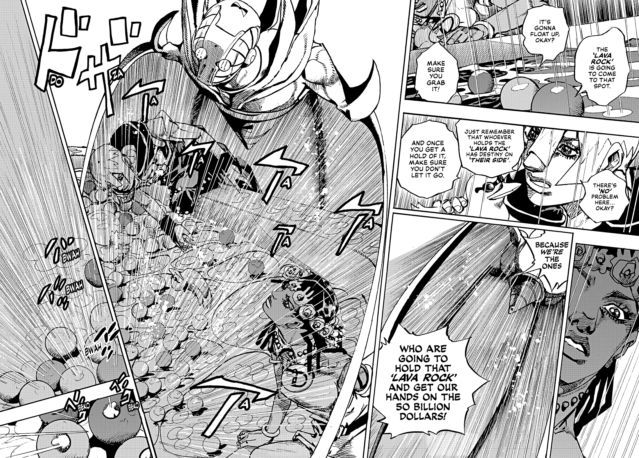 Halaman dari JoJo's Bizarre Adventure, Part 9:  The JOJOLands Chapter 31