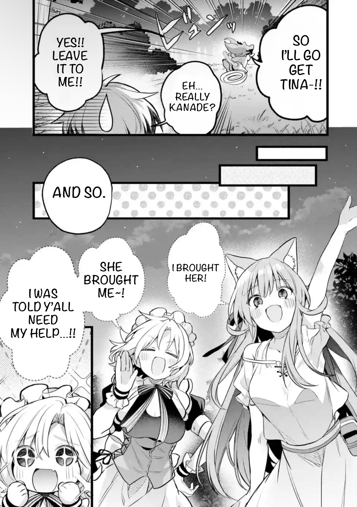 Halaman dari Yuusha Party o Tsuihou Sareta Beast Tamer, Saikyou-shu no Nekomimi Shoujo to Deau Chapter 91.1