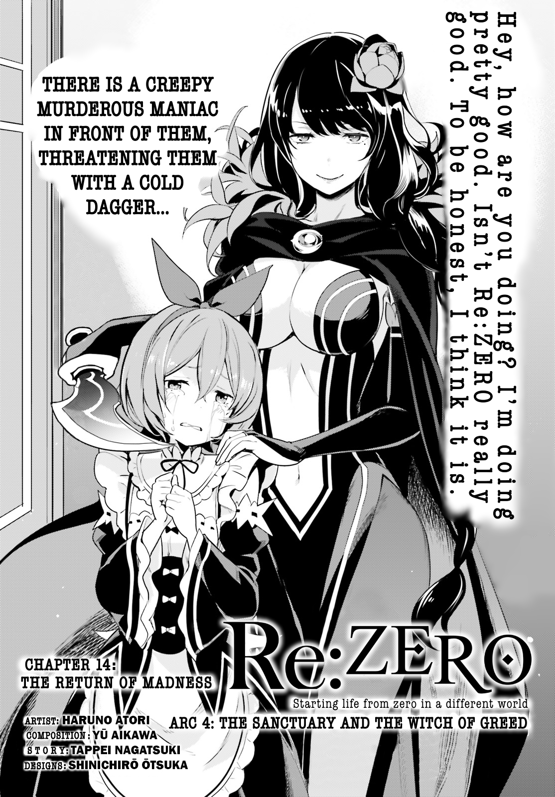 Halaman dari Re:Zero kara Hajimeru Isekai Seikatsu: Dai 4-shou—Seiiki to Gouyoku no Majo Chapter 14.1
