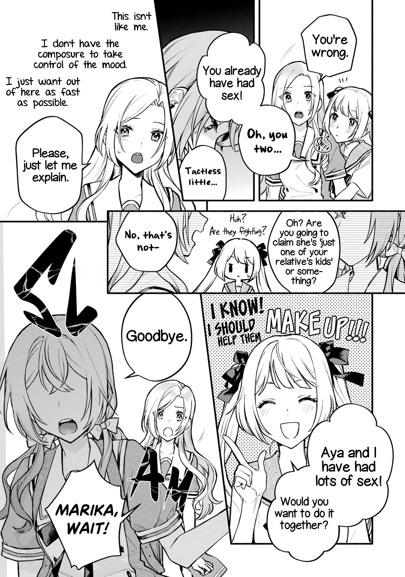 Halaman dari Onna Doushi toka Arienai desho to Iiharu Onnanoko wo, Hyakunichikan de Tetteiteki ni Otosu Yuri no Ohanashi Chapter 9