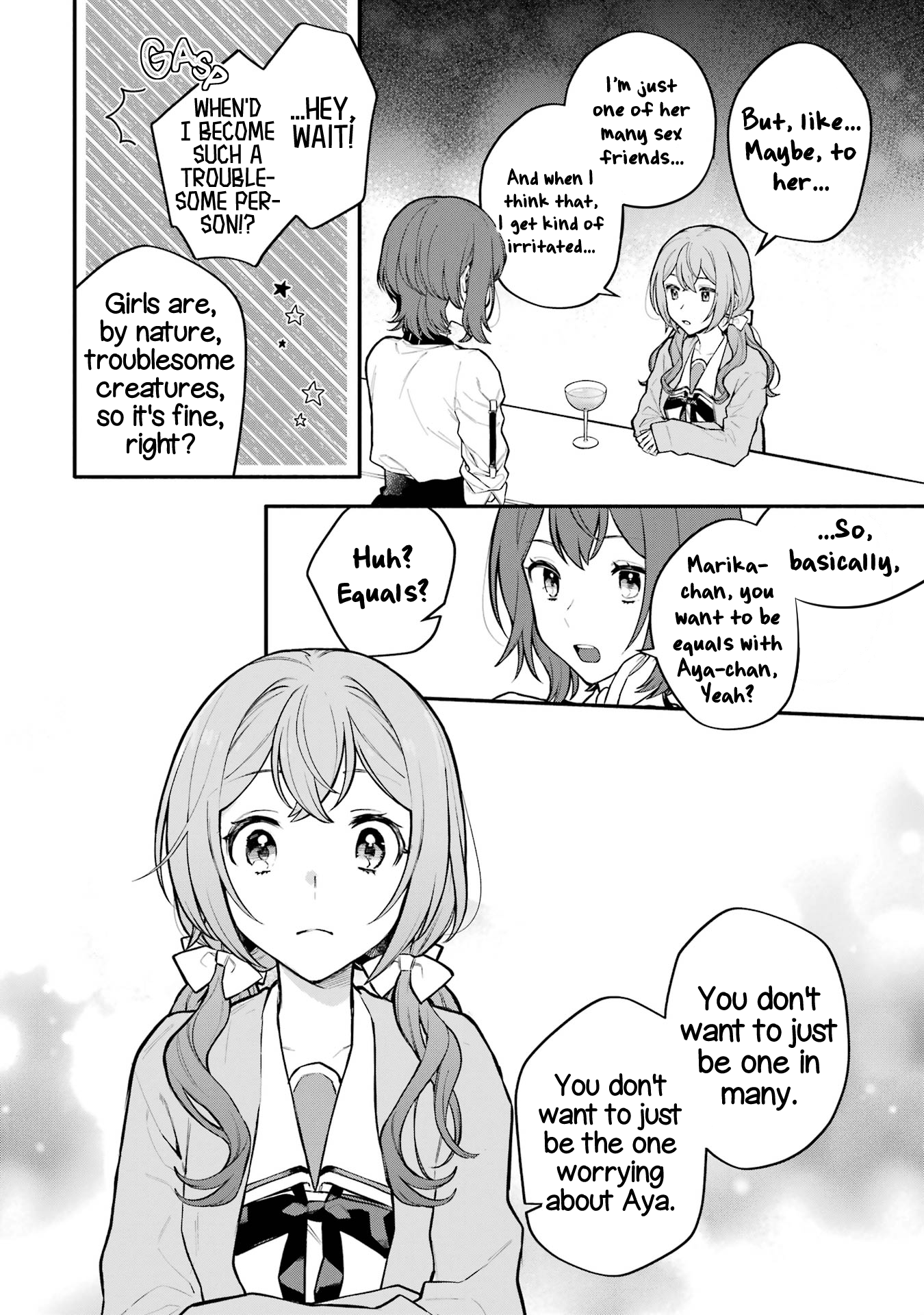 Halaman dari Onna Doushi toka Arienai desho to Iiharu Onnanoko wo, Hyakunichikan de Tetteiteki ni Otosu Yuri no Ohanashi Chapter 9