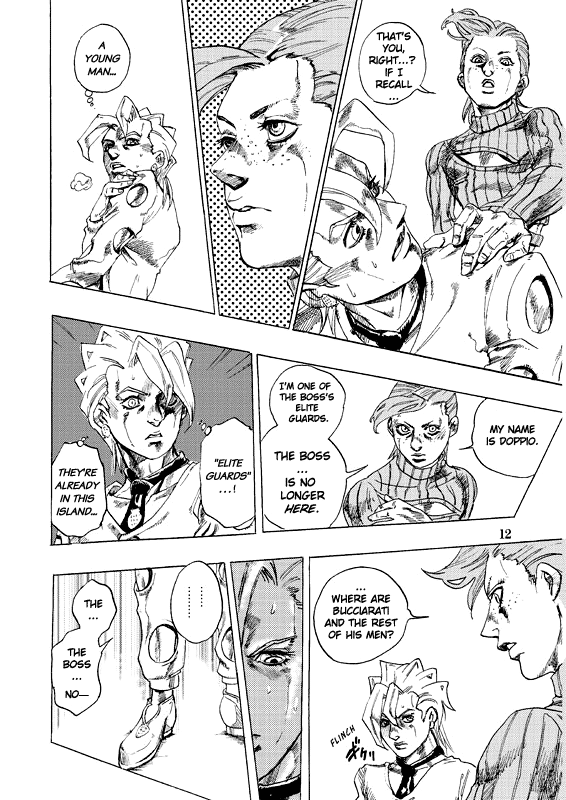 Halaman dari JoJo's Bizarre Adventure - Judas Iscariot Chapter N/A