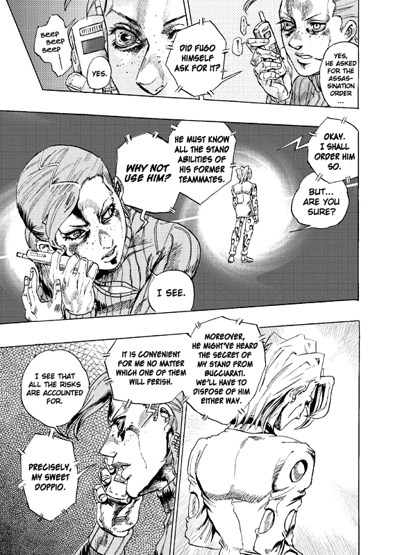 Halaman dari JoJo's Bizarre Adventure - Judas Iscariot Chapter N/A