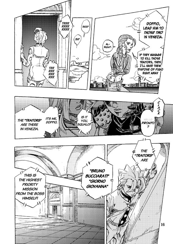 Halaman dari JoJo's Bizarre Adventure - Judas Iscariot Chapter N/A