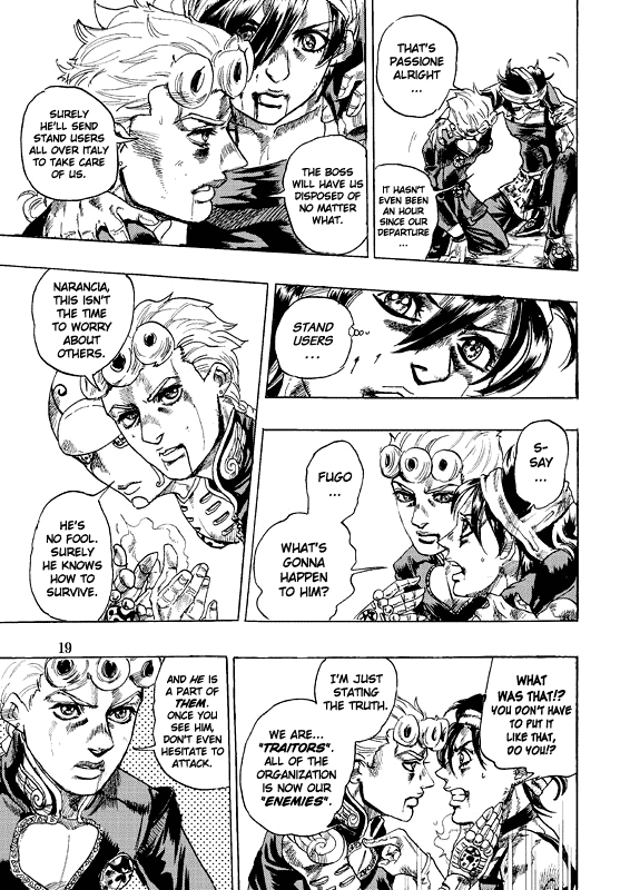 Halaman dari JoJo's Bizarre Adventure - Judas Iscariot Chapter N/A