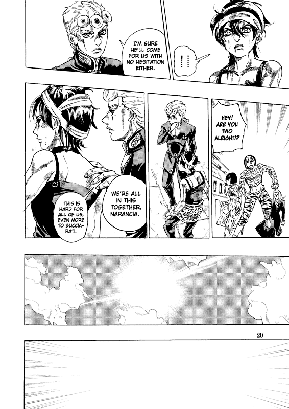 Halaman dari JoJo's Bizarre Adventure - Judas Iscariot Chapter N/A