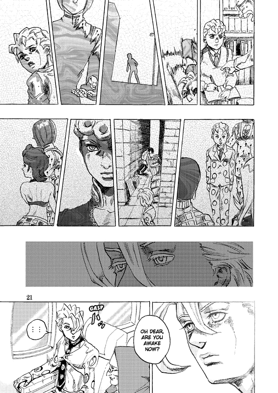 Halaman dari JoJo's Bizarre Adventure - Judas Iscariot Chapter N/A