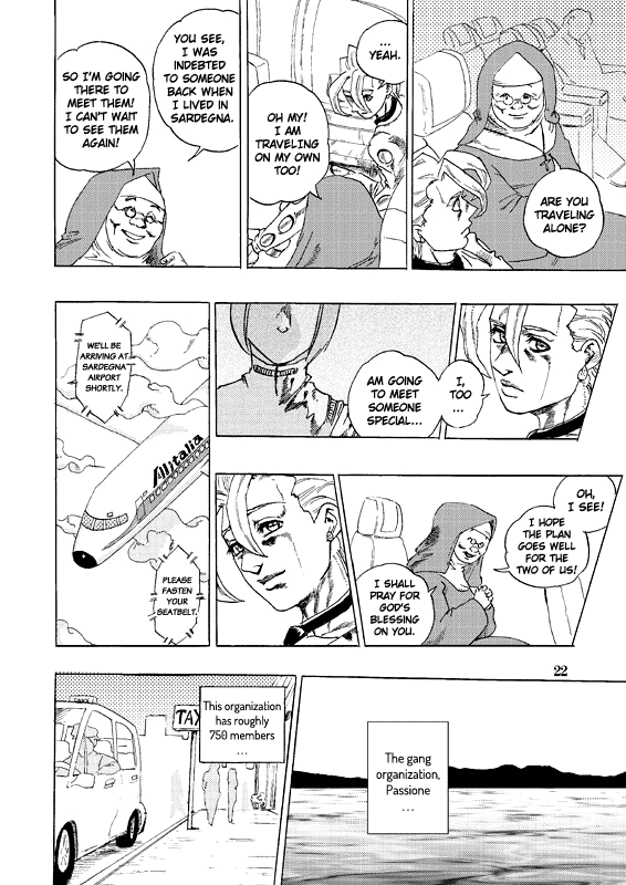 Halaman dari JoJo's Bizarre Adventure - Judas Iscariot Chapter N/A