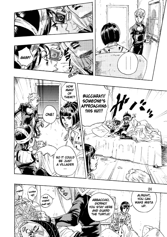 Halaman dari JoJo's Bizarre Adventure - Judas Iscariot Chapter N/A