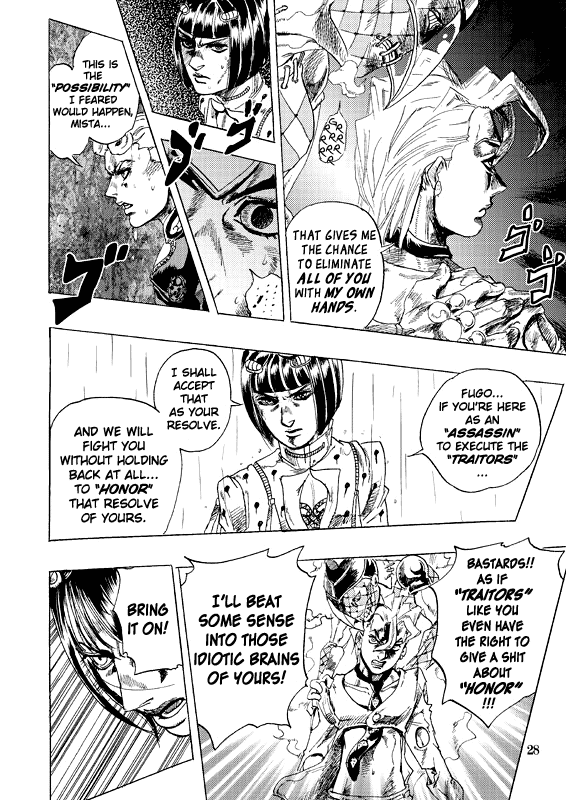 Halaman dari JoJo's Bizarre Adventure - Judas Iscariot Chapter N/A