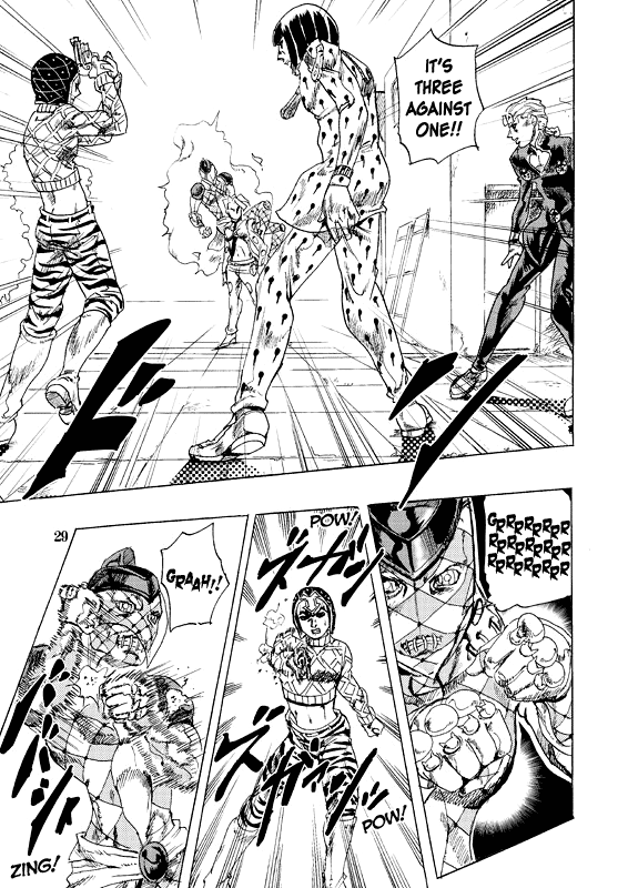 Halaman dari JoJo's Bizarre Adventure - Judas Iscariot Chapter N/A