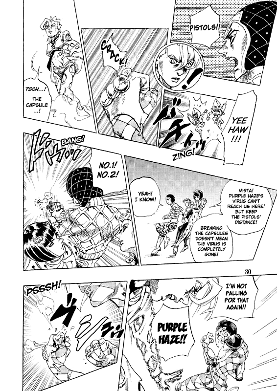 Halaman dari JoJo's Bizarre Adventure - Judas Iscariot Chapter N/A