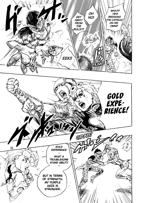 Halaman dari JoJo's Bizarre Adventure - Judas Iscariot Chapter N/A