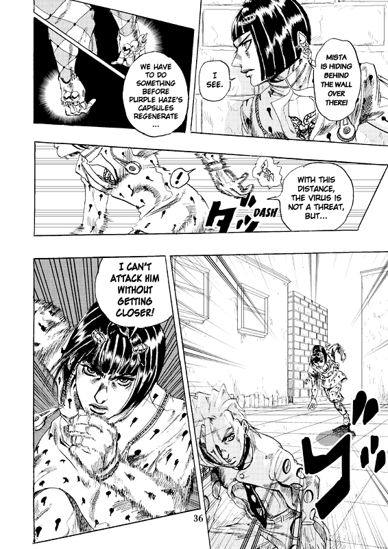 Halaman dari JoJo's Bizarre Adventure - Judas Iscariot Chapter N/A