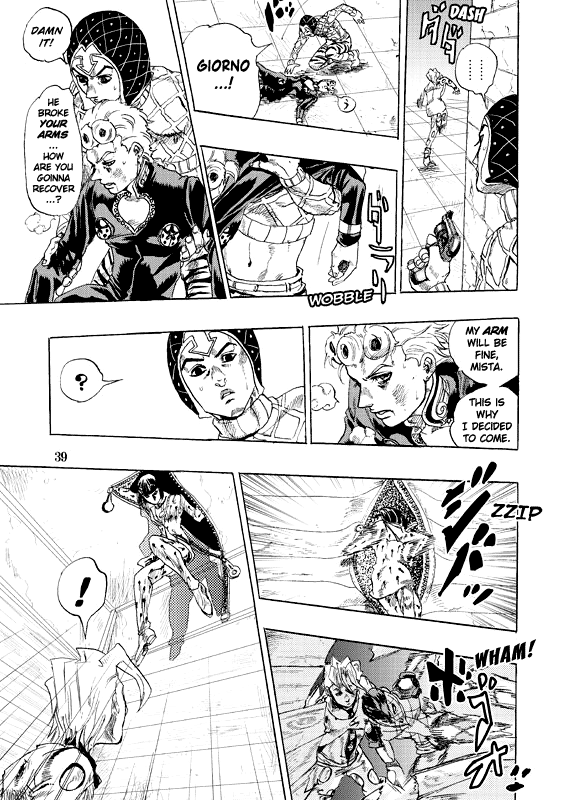 Halaman dari JoJo's Bizarre Adventure - Judas Iscariot Chapter N/A