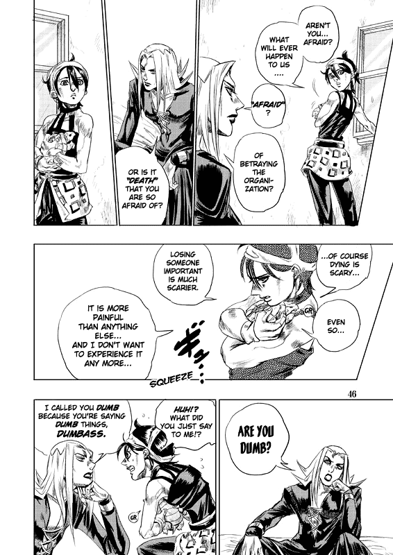 Halaman dari JoJo's Bizarre Adventure - Judas Iscariot Chapter N/A