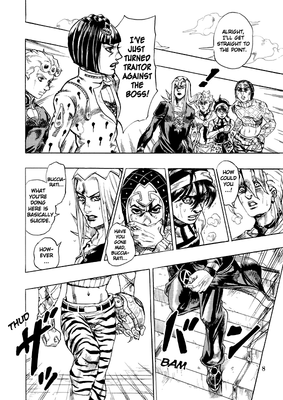 Halaman dari JoJo's Bizarre Adventure - Judas Iscariot Chapter N/A