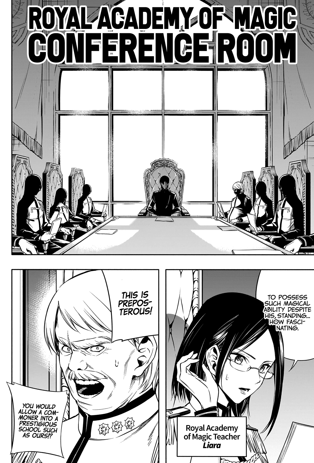 Halaman dari Ouritsu Mahou Gakuen no Saikasei ~Hinkongai Agari no Saikyou Mahoushi, Kizoku Darake no Gakuen de Musou Suru~ Chapter 9