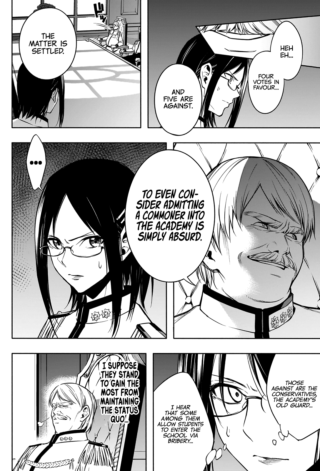 Halaman dari Ouritsu Mahou Gakuen no Saikasei ~Hinkongai Agari no Saikyou Mahoushi, Kizoku Darake no Gakuen de Musou Suru~ Chapter 9