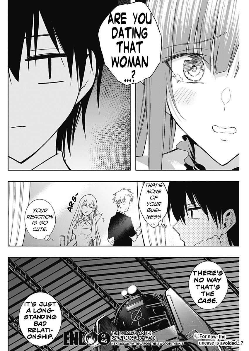Halaman dari Ouritsu Mahou Gakuen no Saikasei ~Hinkongai Agari no Saikyou Mahoushi, Kizoku Darake no Gakuen de Musou Suru~ Chapter 46