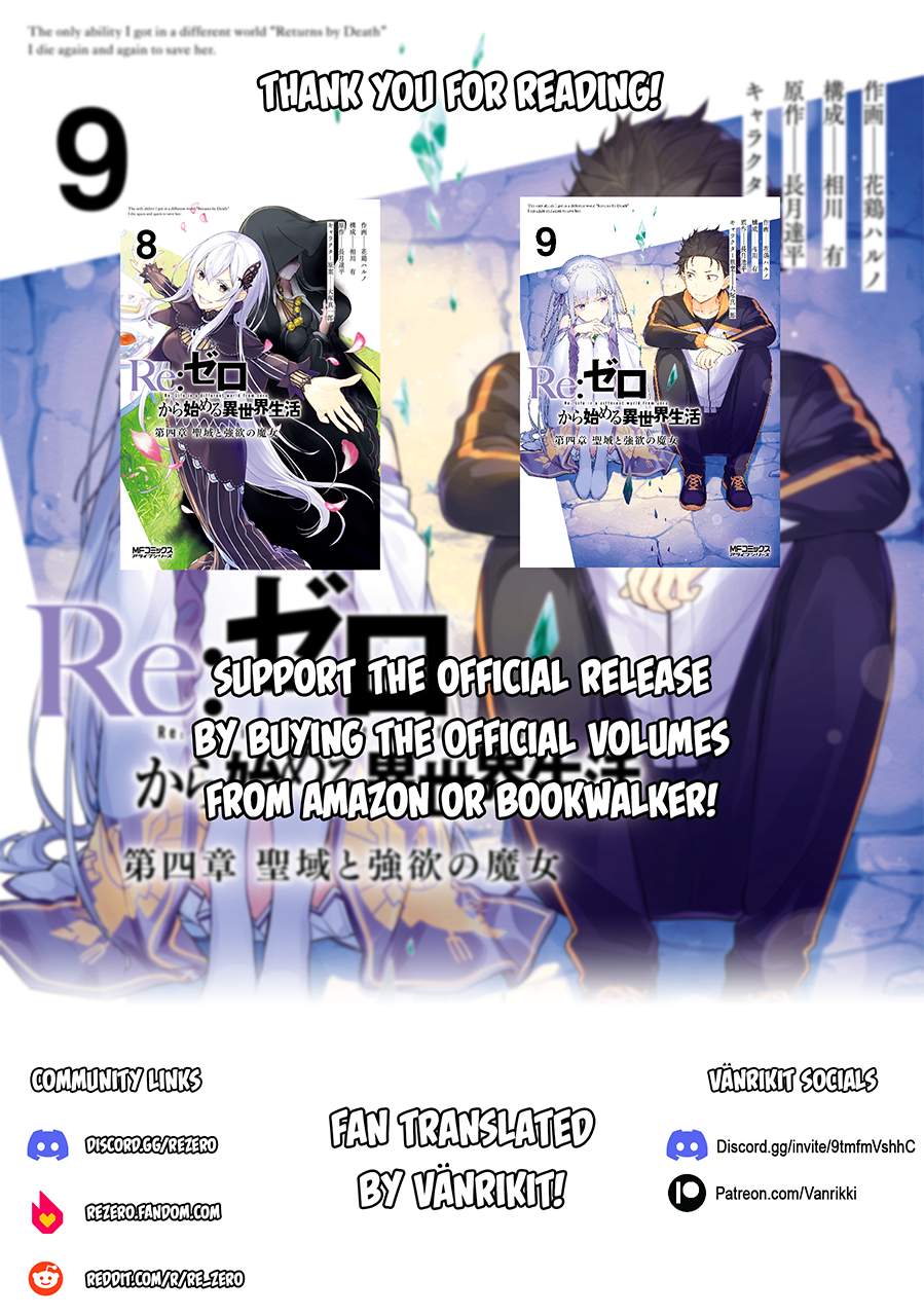 Halaman dari Re:Zero kara Hajimeru Isekai Seikatsu: Dai 4-shou—Seiiki to Gouyoku no Majo Chapter 50