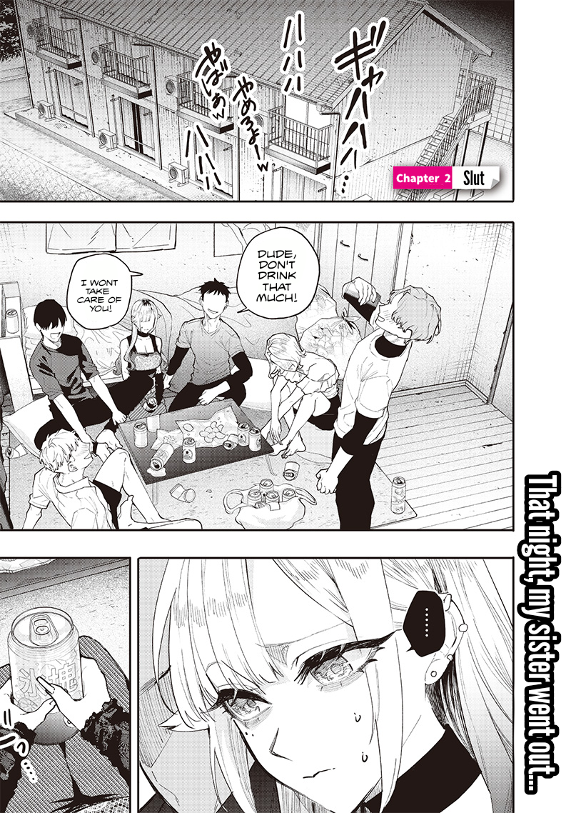 Halaman dari Namaiki na Gal Ane wo Wakaraseru Hanashi Chapter 2