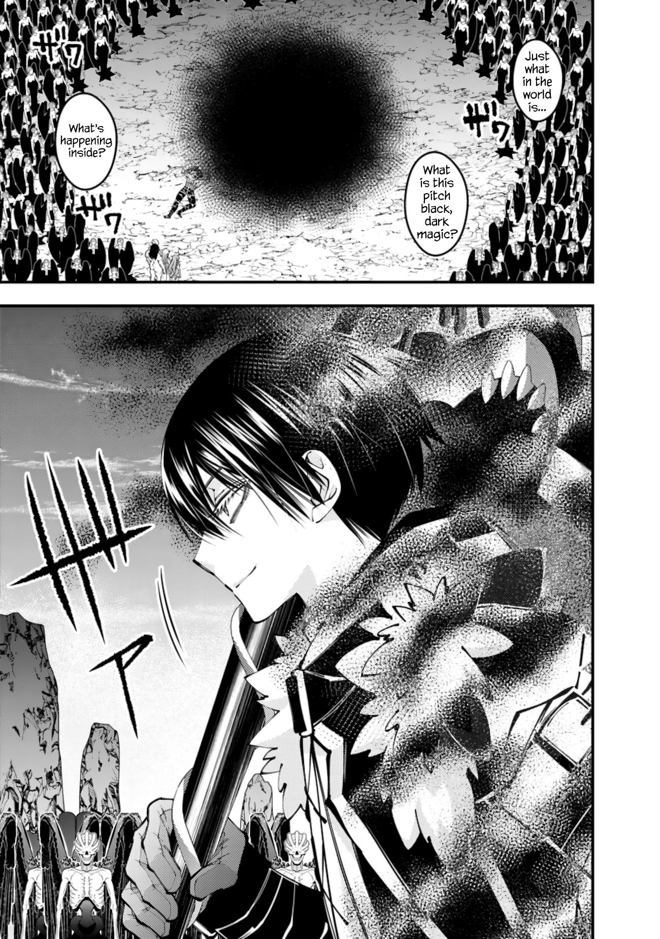 Halaman dari Fukushuu o Koinegau Saikyou Yuusha wa, Yami no Chikara de Senmetsu Musou Suru Chapter 84
