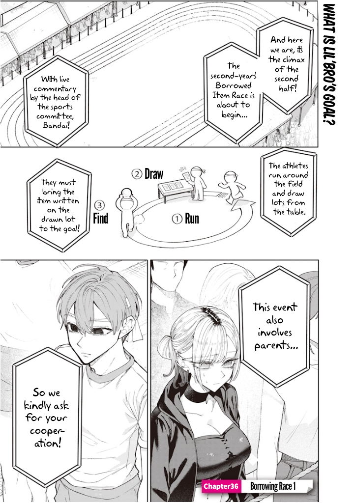 Halaman dari Namaiki na Gal Ane wo Wakaraseru Hanashi Chapter 36