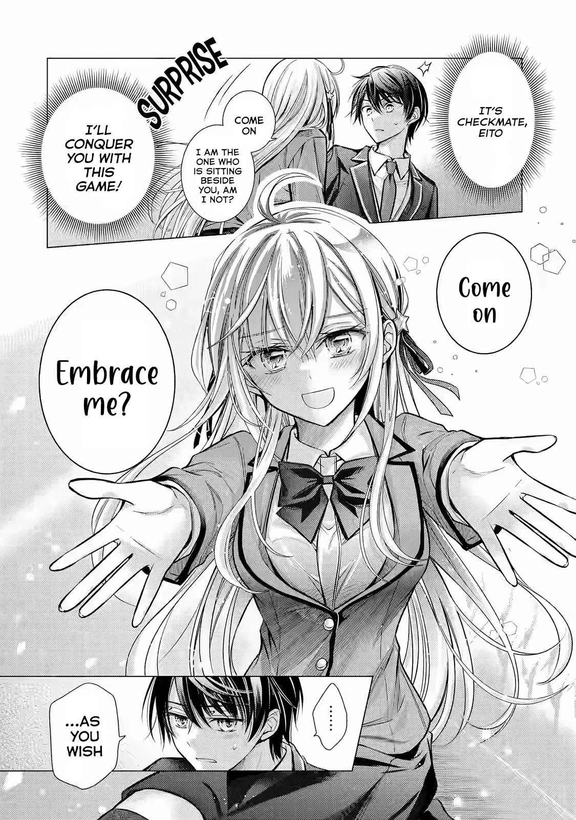 Halaman dari Ore ga Kokuhaku Sarete Kara, Ojou no Yousu ga Okashii Chapter 3