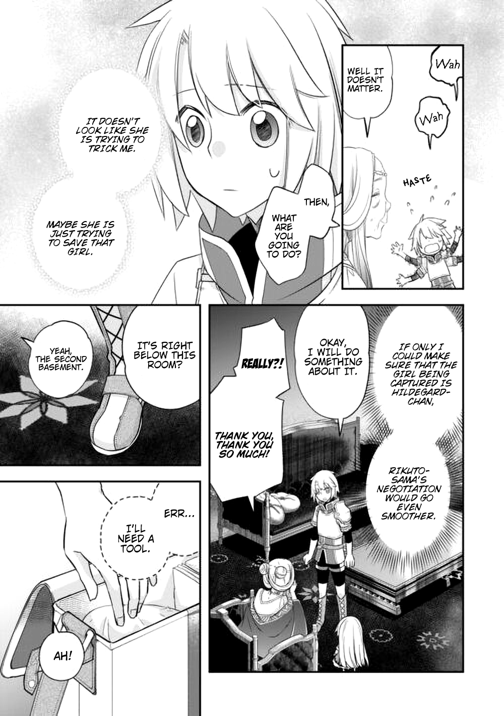 Halaman dari Kanchigai no Atelier Meister - Eiyuu Party no Moto Zatsuyougakari ga, Jitsu wa Sentou Igai ga SSS Rank Datta to Iu Yoku Aru Hanashi Chapter 44