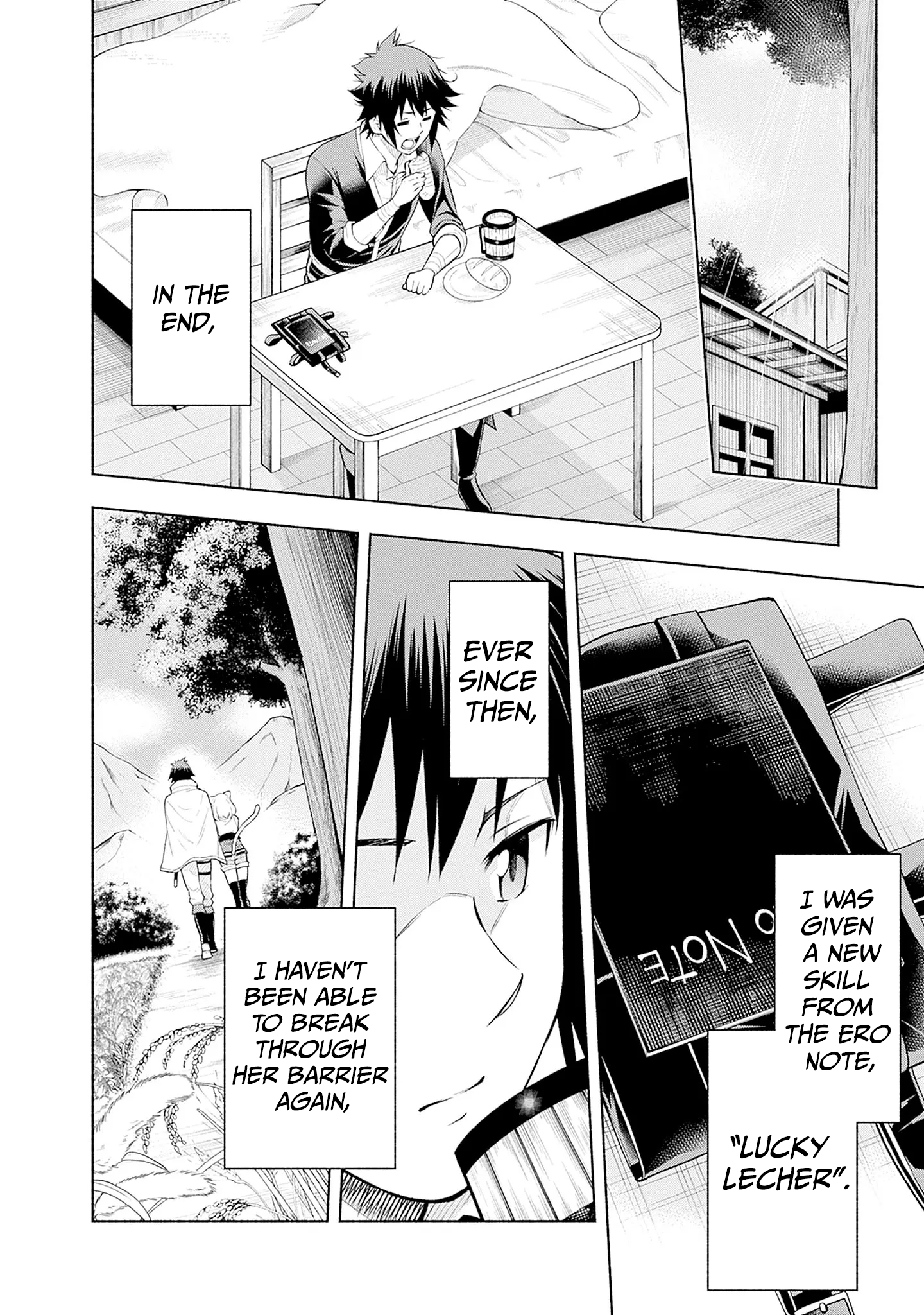 Halaman dari Eroge no Sekai de Slow Life ~Issho ni Isekai Teni shitekita Yarisaa no Daigakusei-tachi ni Tsuihou sareta node, Henkyou de Muteki ni Natte Shin no Heroine-tachi to Yoroshiku Yarimasu~ Chapter 6
