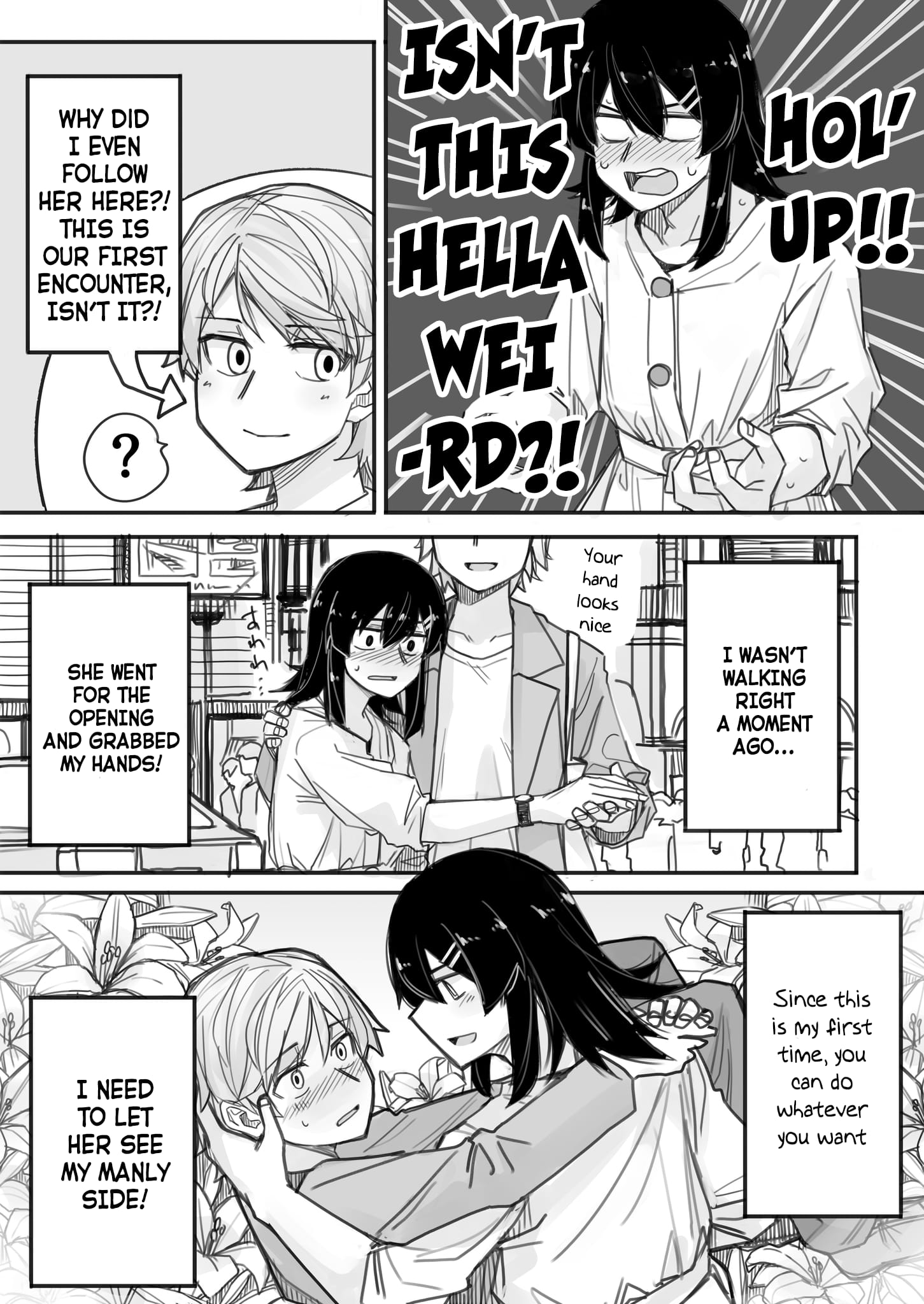 Halaman dari Ikemen Joshi to Josou Danshi Chapter 2