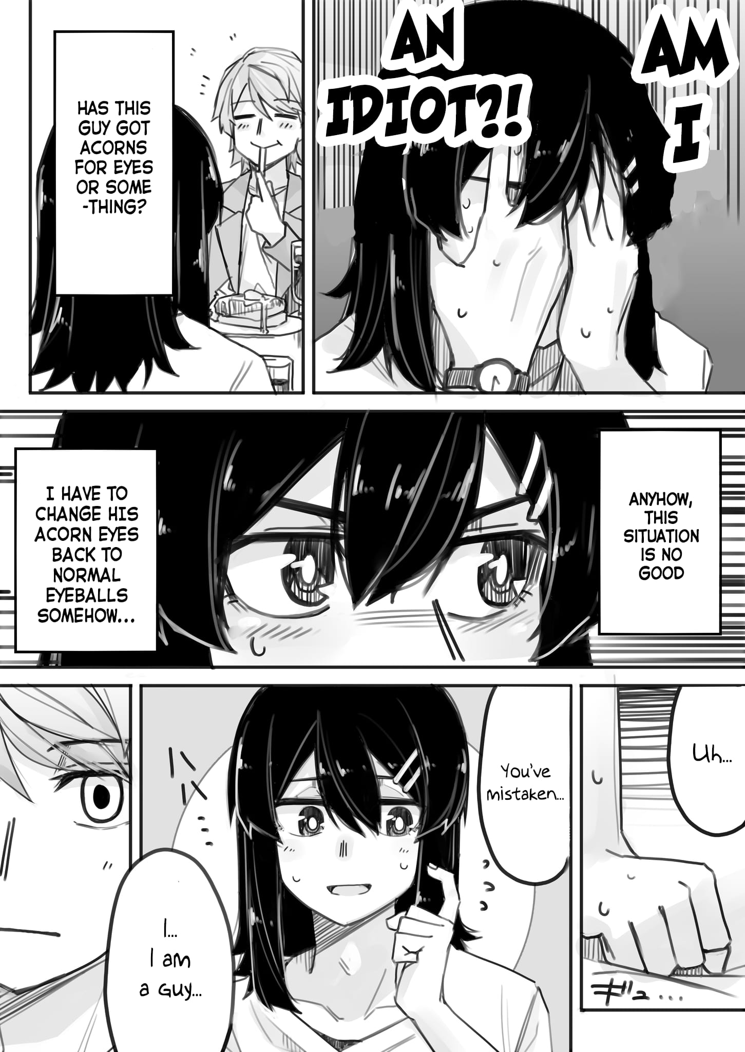 Halaman dari Ikemen Joshi to Josou Danshi Chapter 1