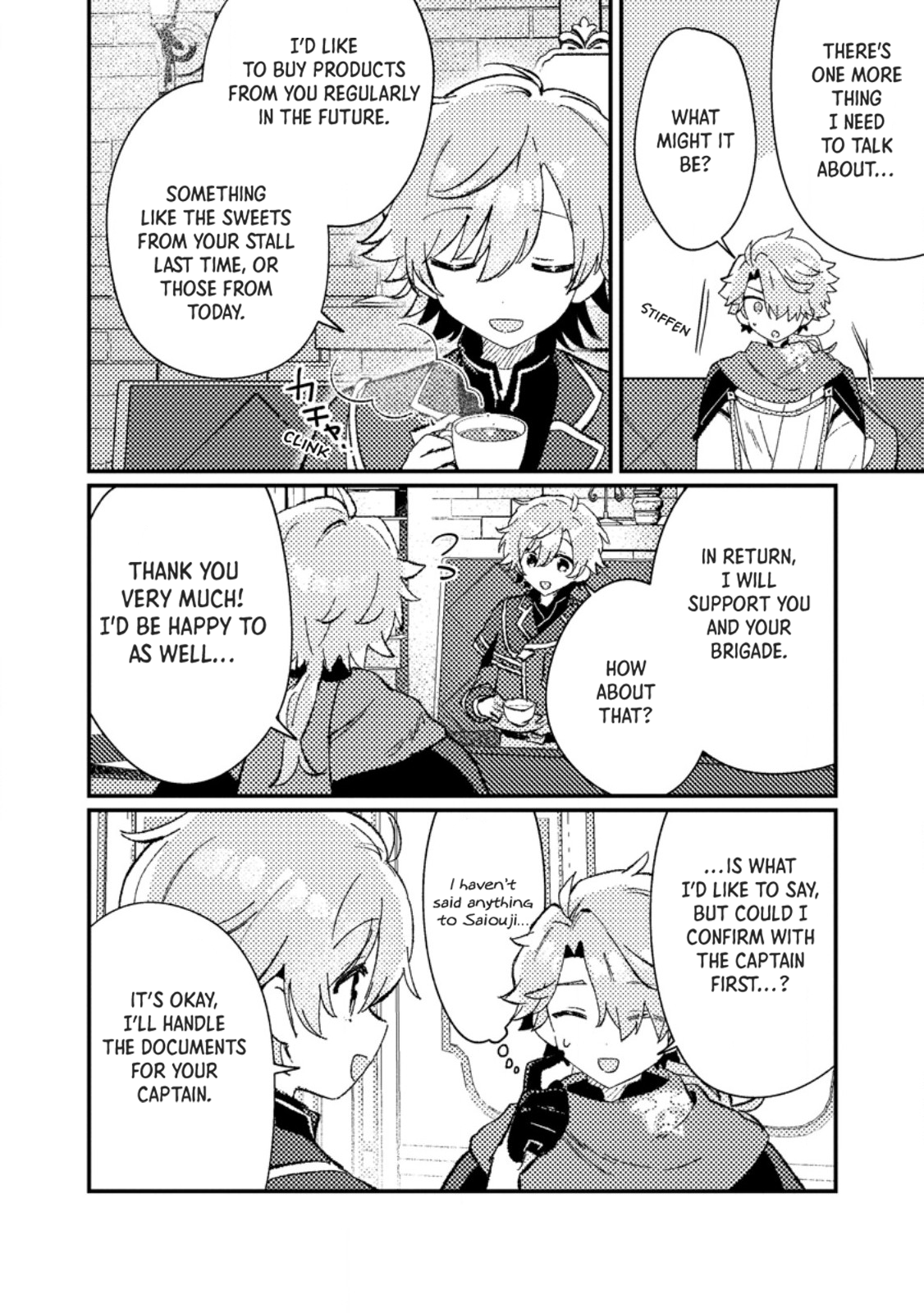 Halaman dari Isekai Shounin - Skill <Isekai Tokou> wo Kushi Shite, Yuuyuu Jiteki na Okanemochi Slow Life wo Okurimasu Chapter 7