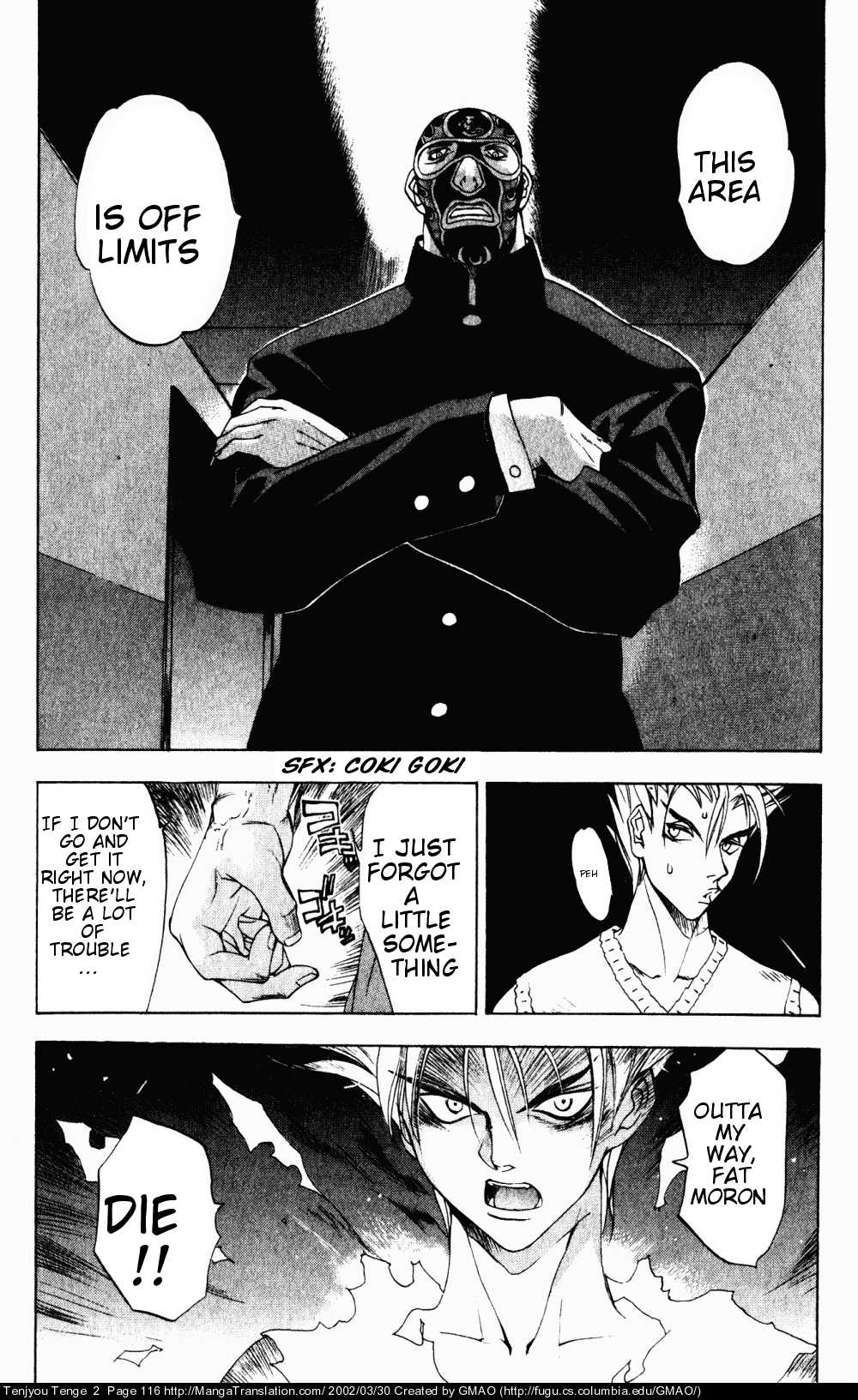 Halaman dari Tenjou Tenge Chapter 10