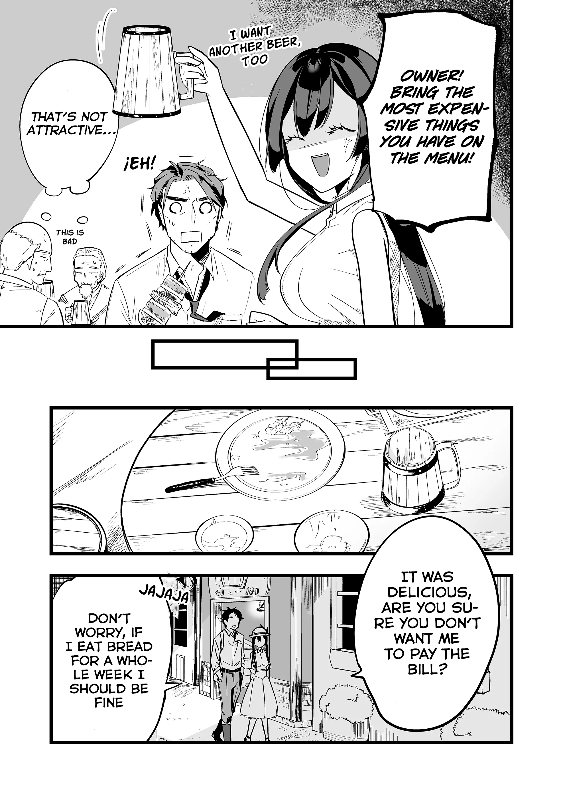 Halaman dari "Ano Toki Tasukete Itadaita Monster Musume desu." Isekai Ossan Kyoushi Totsuzen no Moteki ni Konwaku suru Chapter 4