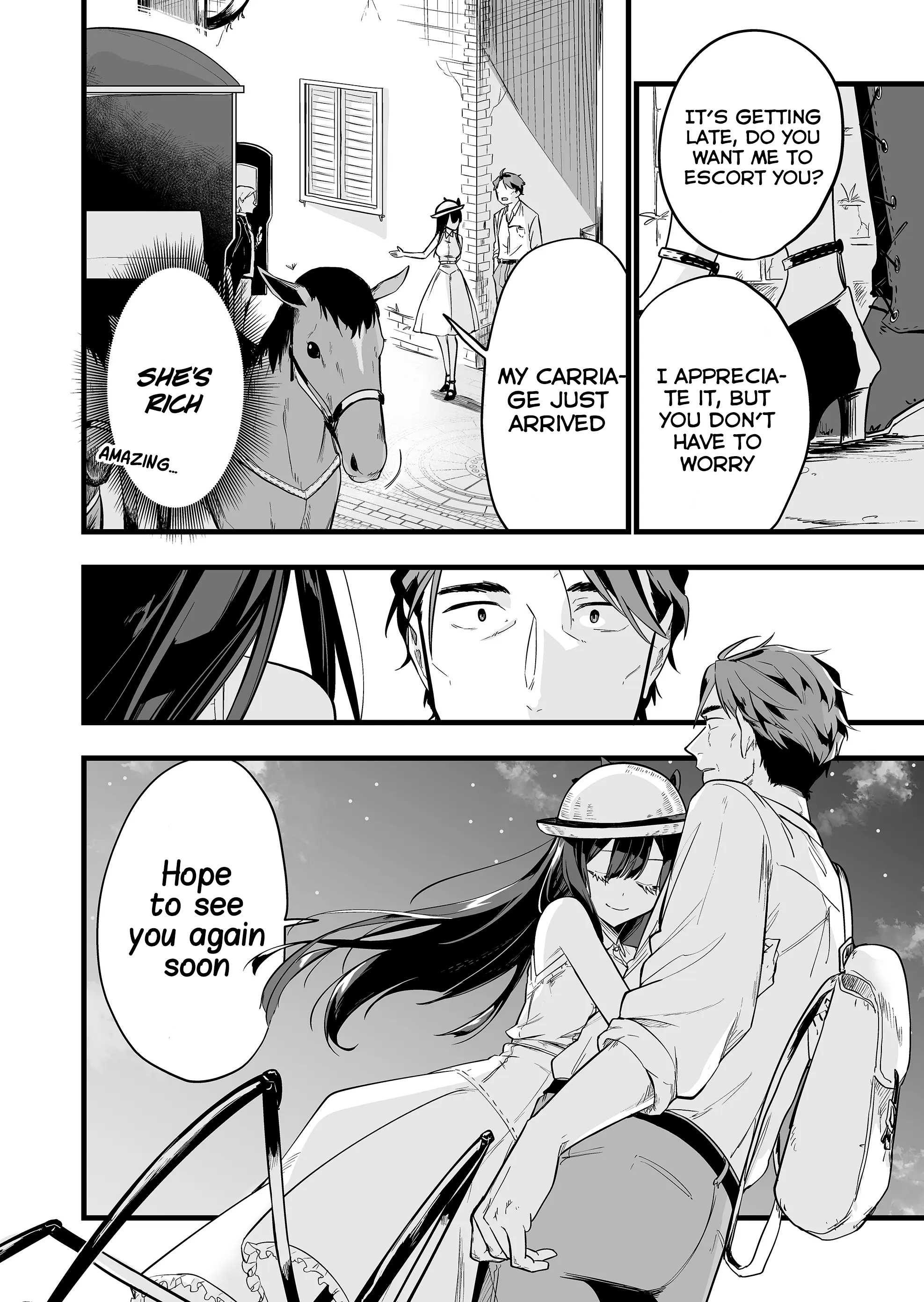 Halaman dari "Ano Toki Tasukete Itadaita Monster Musume desu." Isekai Ossan Kyoushi Totsuzen no Moteki ni Konwaku suru Chapter 4