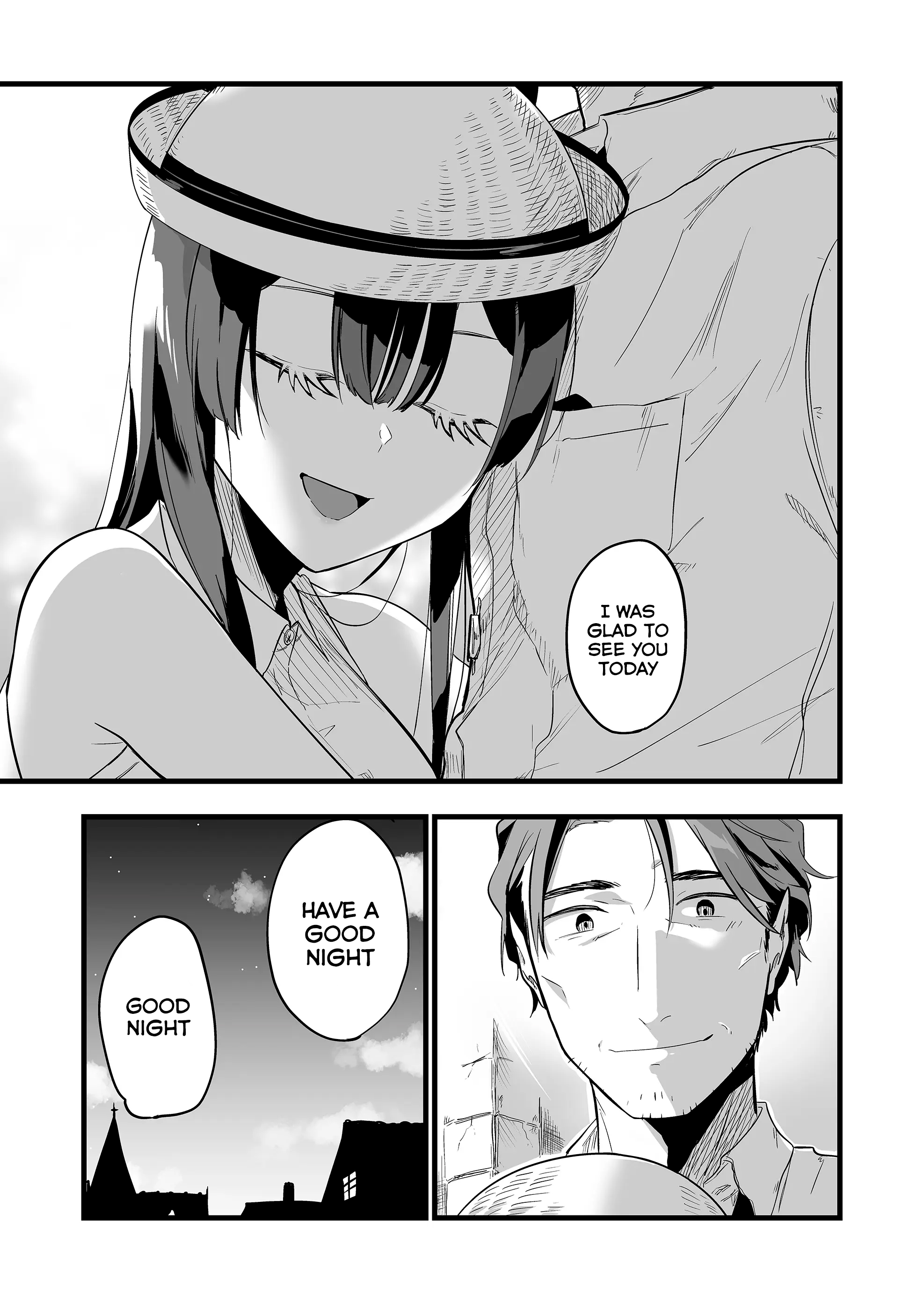 Halaman dari "Ano Toki Tasukete Itadaita Monster Musume desu." Isekai Ossan Kyoushi Totsuzen no Moteki ni Konwaku suru Chapter 4